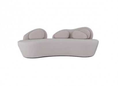 Weißes 3-Sitzer Sofa Polster 3-Sitzer Wohnzimmer Couch Luxus Textil Sofa